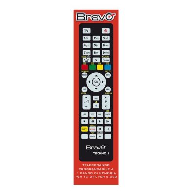 Telecomando Universale Bravo Techno 1 per TV-VCR-DVD-DTT